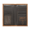 A3562944 Ariat Cross Stitch Patch Leather Rodeo Wallet