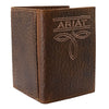 A3563402 Ariat Men's Trifold Bug Stitch Wallet - Brown