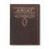 A3563402 Ariat Men's Trifold Bug Stitch Wallet - Brown