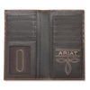 A3566302 Ariat Men's Rodeo Style Wallet Checkbook Cover