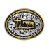 A543 Montana Silversmiths Two Tone Rope & Barbed Wire Classic Impressions Christian Cowboy Attitude Buckle