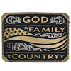 A900WC God Family Country Squared Warrior Collection Attitude Buckle
