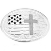 AM58910 Montana Silversmiths Land of the Free American Made Belt Buckle