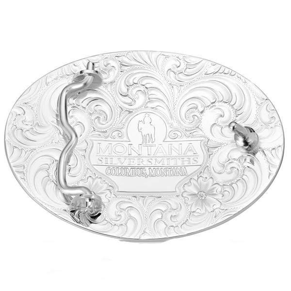 AM58910 Montana Silversmiths Land of the Free American Made Belt Buckle
