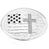 AM58910 Montana Silversmiths Land of the Free American Made Belt Buckle