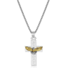AMNC6576 Montana Silversmiths Under Open Skies American Made Cross Necklace