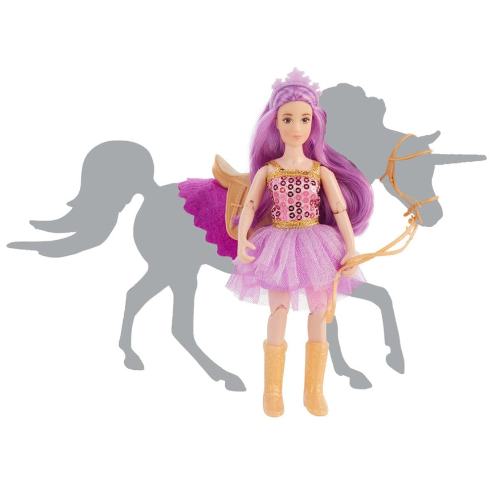 B-FS-10659 Breyer Freedom Series Lyra Unicorn Rider & Tack Set