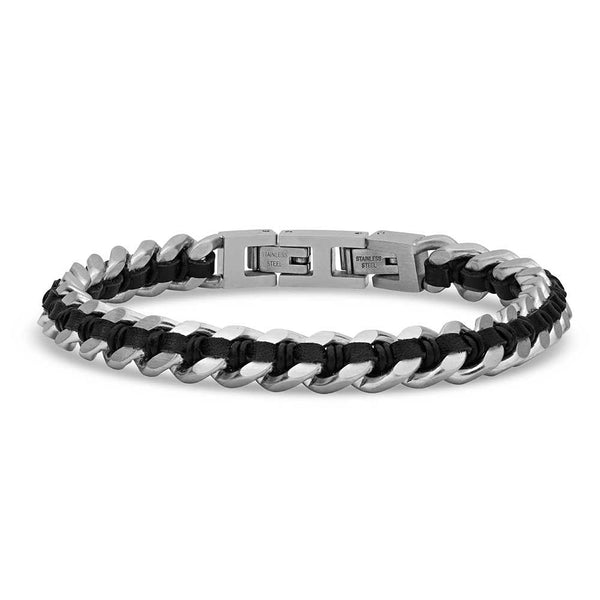 BC5685 Montana Silversmiths Wrapped In Leather Light Bracelet