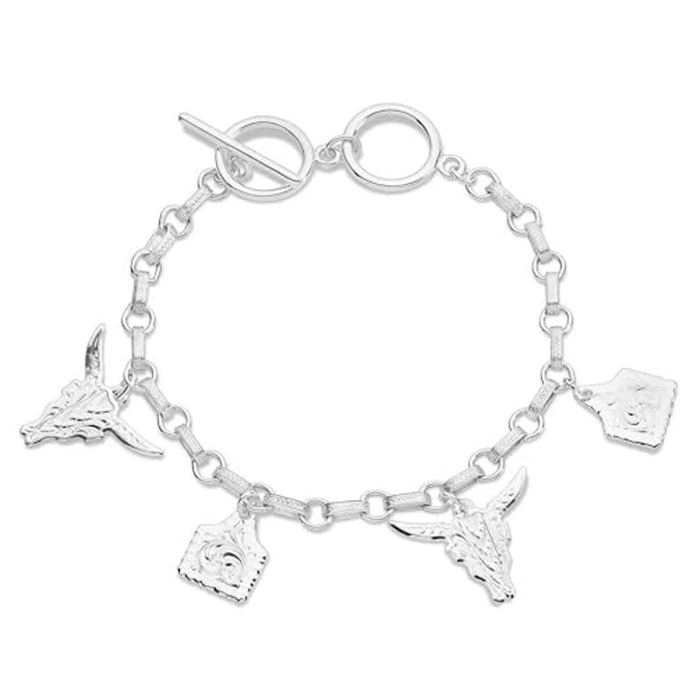 BC5835 Montana Silversmiths Country Charm Bracelet