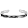 BC6573 Montana Silversmiths Midnight Roped Cuff Bracelet