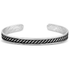 BC6573 Montana Silversmiths Midnight Roped Cuff Bracelet