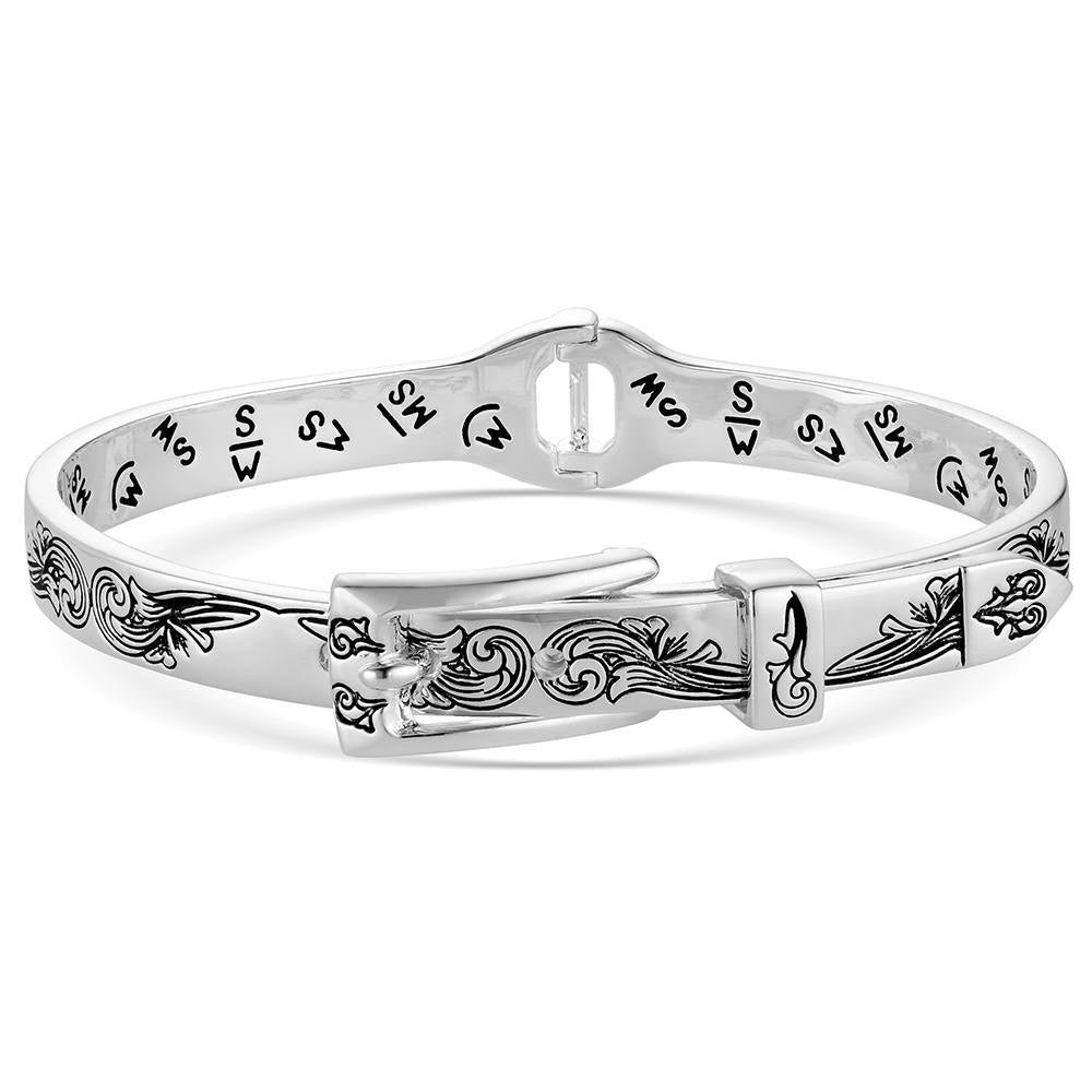 BC6606 Montana Silversmiths True West Buckle Bracelet