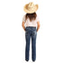 BG4MD06084 Rock & Roll Girls' Star Embroidered Bootcut Jeans Medium Wash