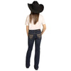 BG4MD08058 Rock & Roll Girls' Aztec Embroidery Bootcut Jeans