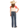 BG4MD09075 Rock & Roll Girls' Bootcut Jeans - Dark Vintage Wash