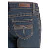 BG4MD09075 Rock & Roll Girls' Bootcut Jeans - Dark Vintage Wash