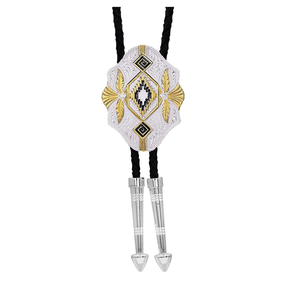 BT190 Montana Silversmiths Southwest Scalloped Bolo Tie