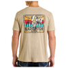 BU21T06790 Dale Brisby Men's Short Sleeve Skull Graphic Tee - Taupe