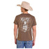 BU21T07860 Rock & Roll Men's Short Sleeve Whiskey Graphic Tee - Chocolate