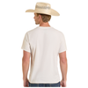 BU21T08605 Rock & Roll Men's Dale Brisby You Ain't No Cowboy Short Sleeve T-Shirt - Natural