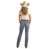BW1MD04038 Rock & Roll Women's Petal Stich Embroidered Bootcut Jean