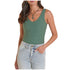 BW20T08807 Rock & Roll Women's Knit Eyelet Tank Top  - Teal
