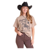 BW21T09731 Rock & Roll Women's Oversize Graphic T-shirt - Taupe