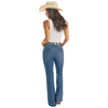BW5MD09088 Rock & Roll Women's Mid Rise Trouser Jean - Medium Wash