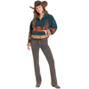 BW91C09995 Rock & Roll Women's Cactus Sherpa Pullover - Teal
