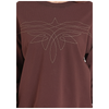 BW91T10013 Rock & Roll Women's Boot Stitch Long Sleeve Pullover - Chocolate