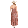 BWD0R08116 Rock & Roll Women's Tiered Maxi Dress - Rust