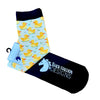 Black Stallion Designs Women's Equestrian Boot Socks - Watercolor Duckies