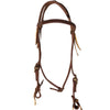Beagley Braiding Co. Hot Oil Browband Headstall with Brass Buckles