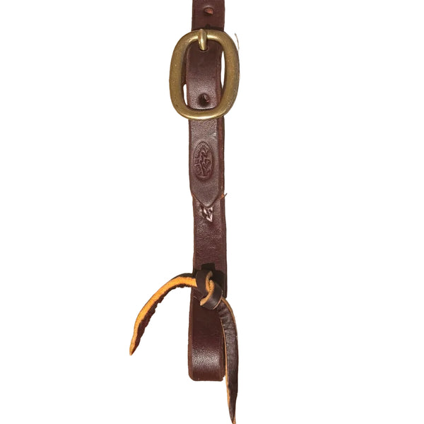 Beagley Braiding Co. Hot Oil Browband Headstall with Brass Buckles
