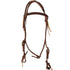 Beagley Braiding Co. Hot Oil Browband Headstall with Brass Buckles