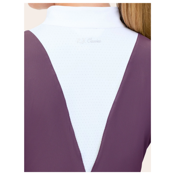 CEL897 RJ Classics Women's Celeste Short Sleeve English Show Shirt  - Grape