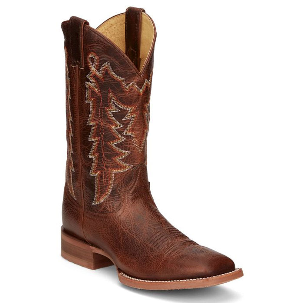Justin Boots Homme 2553 Bottes de cowboy à enfiler en cuir marron Justin Boots Homme 2553 Bottes de cowboy à enfiler en cuir marron