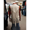 CR191 Cripple Creek Women's Studded Fringe Microsuede Vest - Beige
