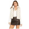 CR199 Cripple Creek Women's Faux Fur Vest - Cream