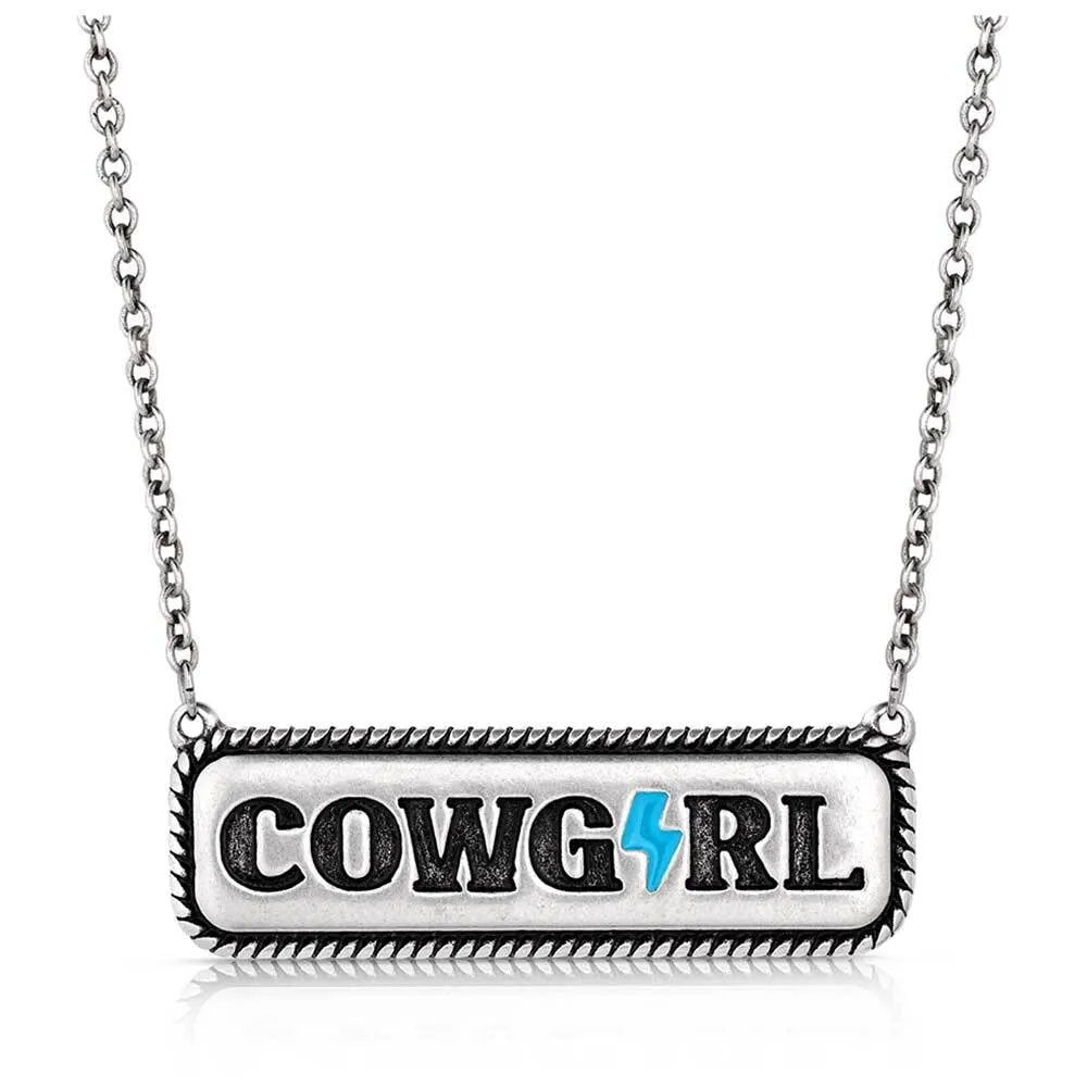 CSTNC5998 Montana Silversmiths Electric Cowgirl Necklace