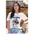 CTK7450022 Cruel Girl Women's Short Sleeve Rodeo Tee - Cream