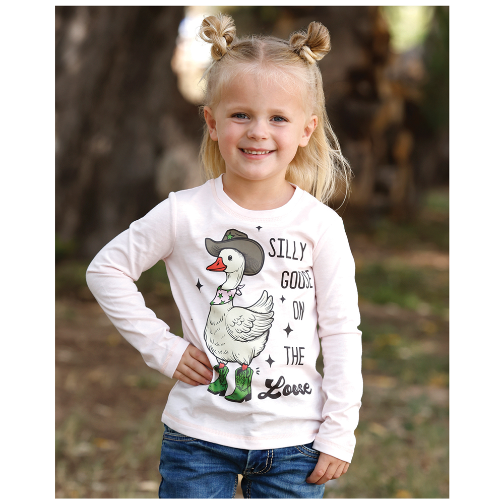 CTK8860010 Cruel Girl Toddler Girls' Long Sleeve Tee - Pink