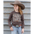 CTK8990011 Cruel Girl Girls' "Sassy Pants" Long Sleeve Tee - Brown