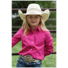 CTW3120003 Cruel Girl Girls' Long Sleeve Western Button Up Shirt - Pink