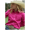 CTW3120003 Cruel Girl Girls' Long Sleeve Western Button Up Shirt - Pink
