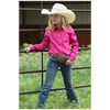 CTW3120003 Cruel Girl Girls' Long Sleeve Western Button Up Shirt - Pink