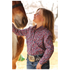 CTW3230054 Cruel Girl Girls' Long Sleeve Western Snap Shirt - Blue
