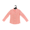 CTW3371001 Cruel Girl Girls' Long Sleeve Western Snap Shirt - Coral Checkered Print