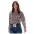 CTW7343008 Cruel Women's Girlfriend Fit Long Sleeve Western Shirt - Brown Leopard Print