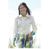 CTW7529003 Cruel Girl Women's Classic Fit Long Sleeve Western Snap Shirt - White